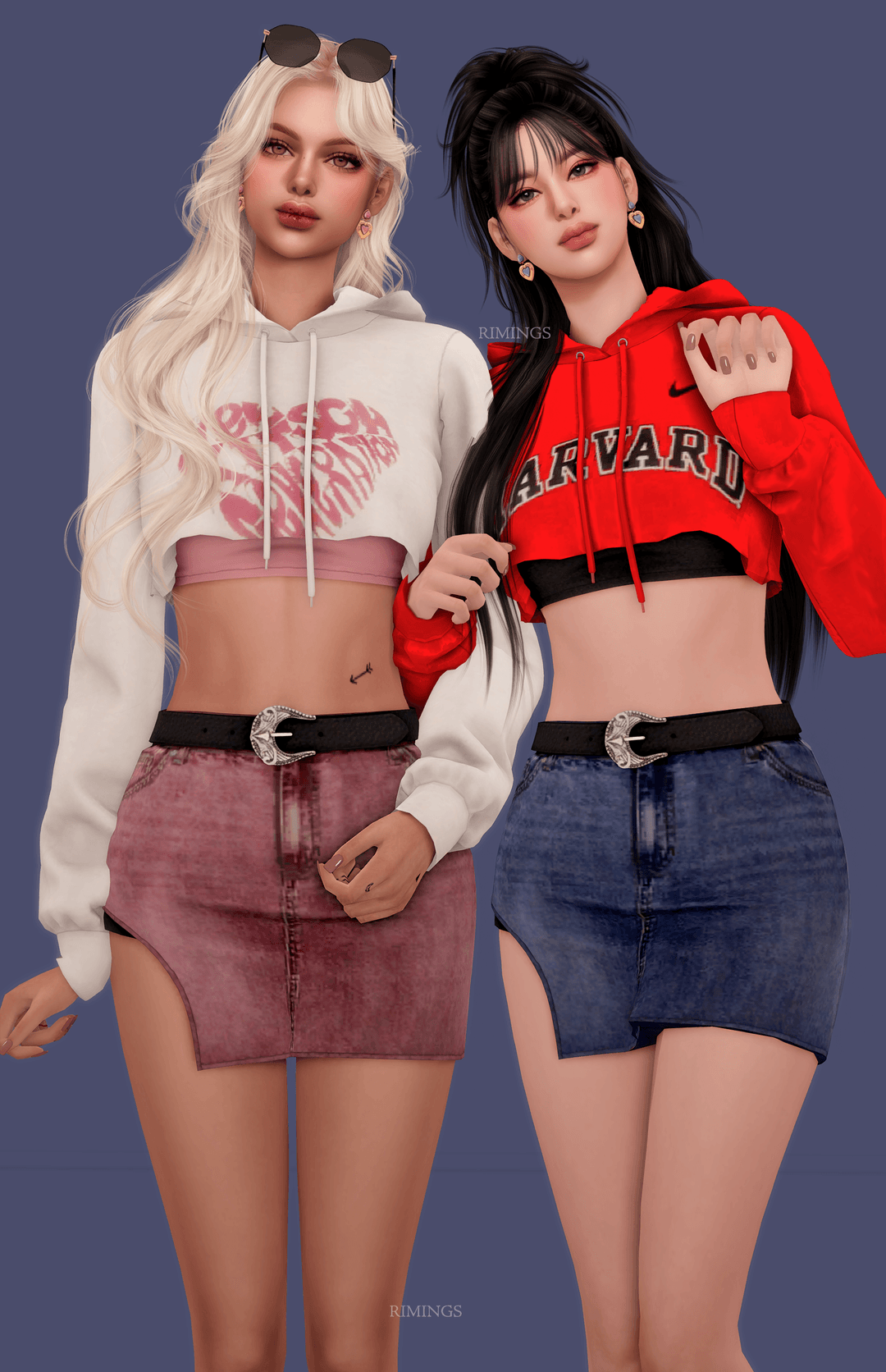 Галерея мода Сет одежды Cutie Crop Hoodie #2
